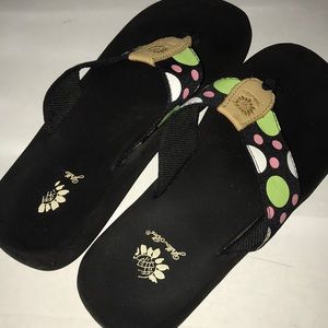 Polka Dot Flip Flops